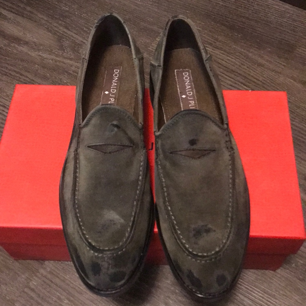 Donald J Pliner Velvet Loafers